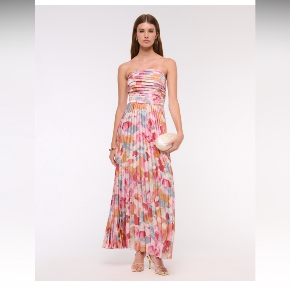 A&F Giselle Strapless Drama Maxi Dress